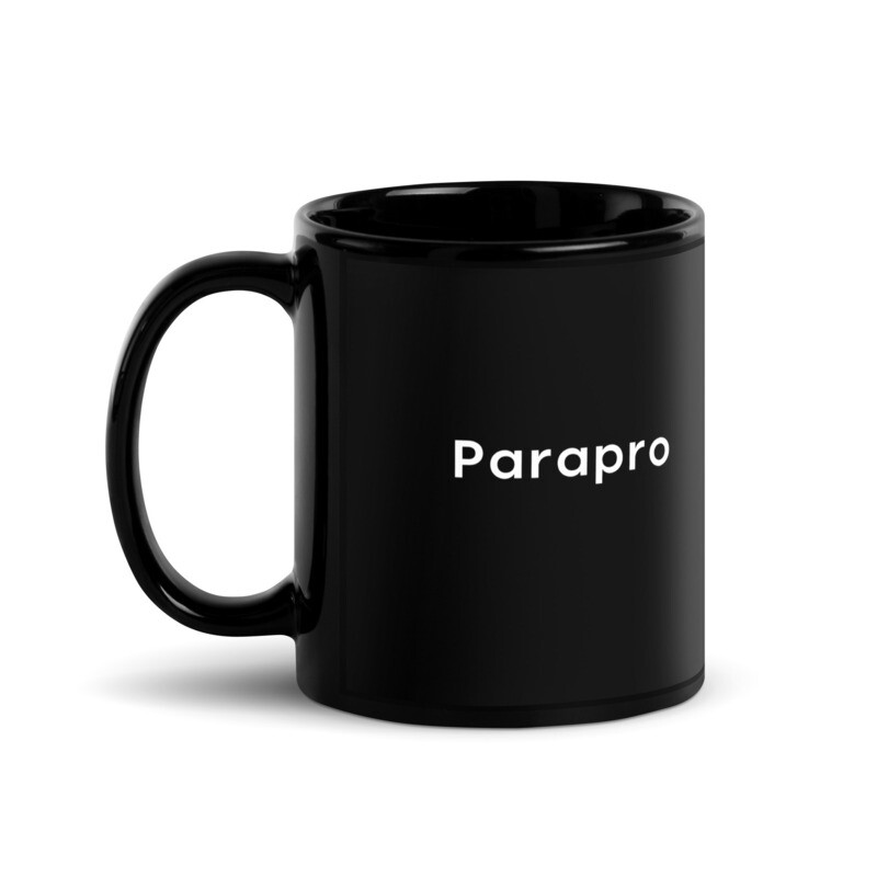 Parapro Black Glossy Mug