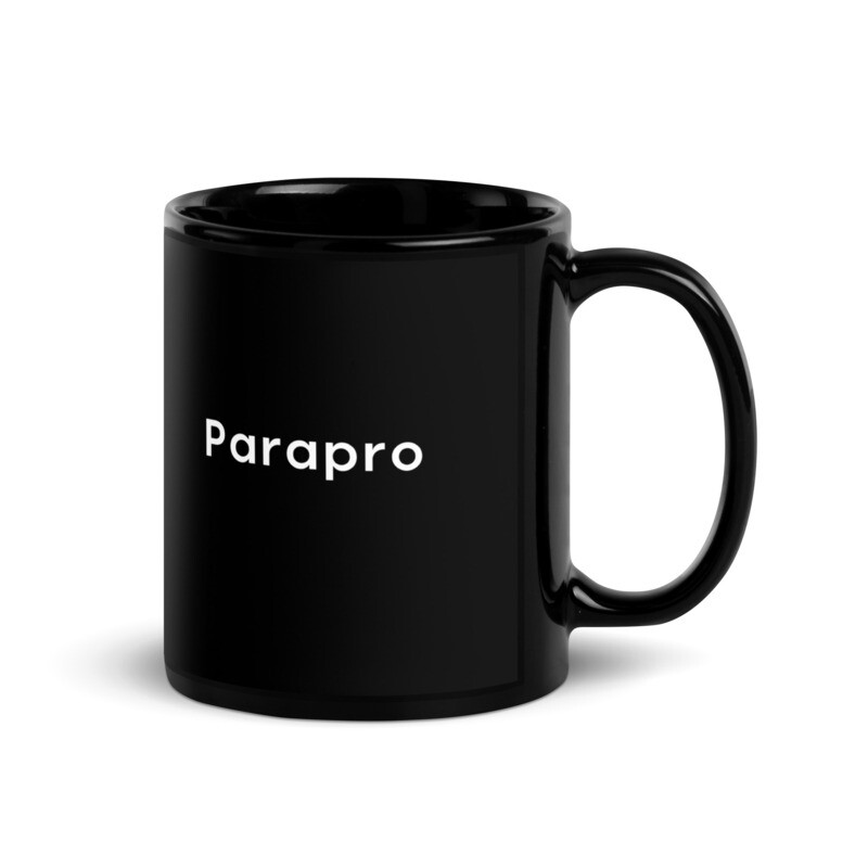 Parapro Black Glossy Mug