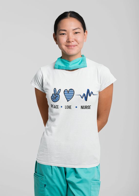 Peace &amp; Love Nurse Classic Tee