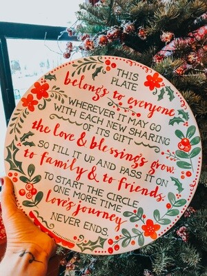 Holiday Giving Plate