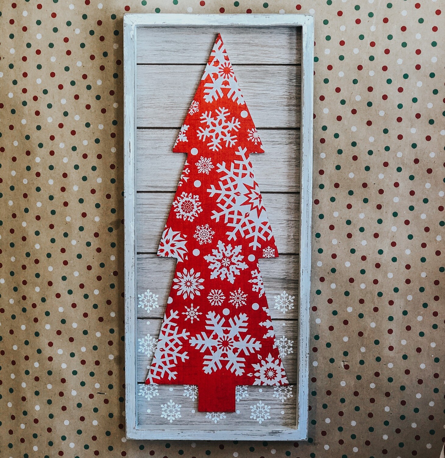 Red Christmas Tree Sign Red Christmas Tree Sign