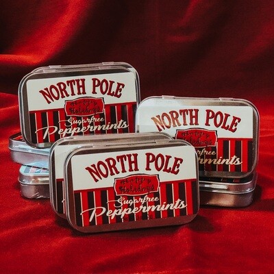 North Pole Peppermints Tin