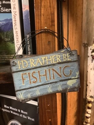 Ornament Fishing Sign