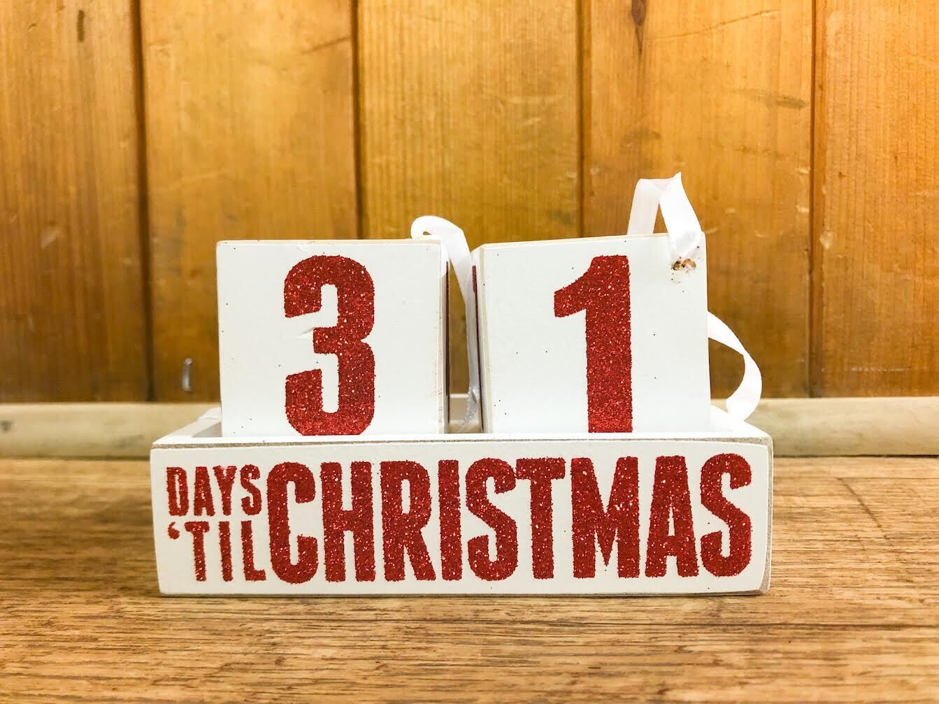 Block Countdown - Days &#39;Til Christmas