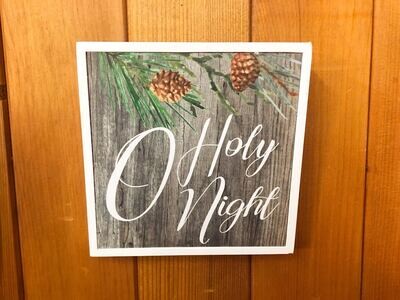 Box Sign - O Holy Night