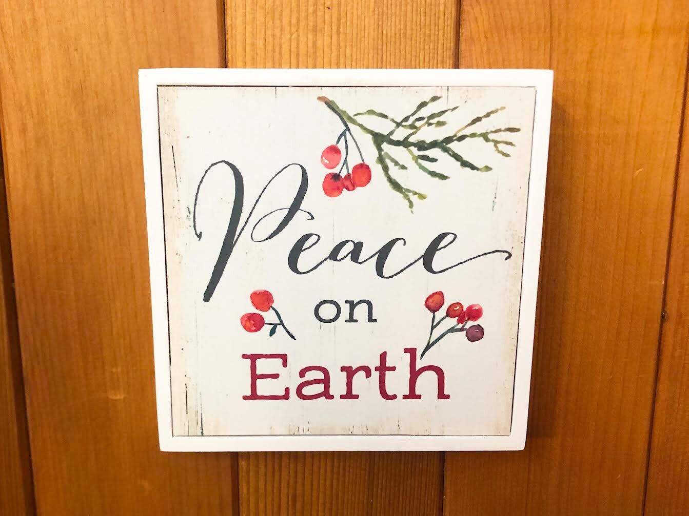 Box Sign - Peace On Earth