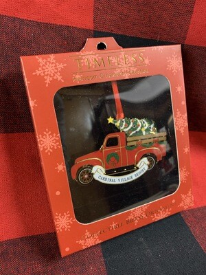 Timeless Collectible Red Truck Ornament