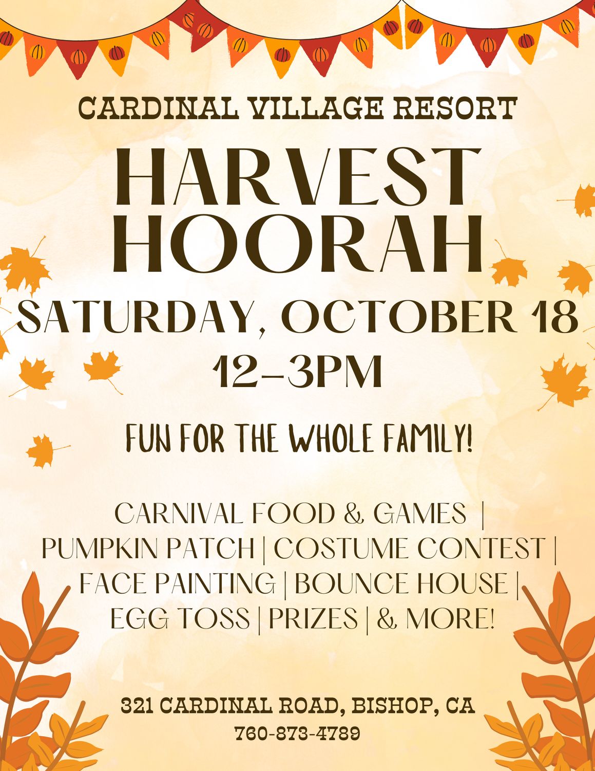 Harvest Hoorah 2025 Carnival Game Discount Voucher Pre-Sale