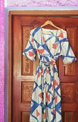 Jane In Tribe Kota Geo Wrap Dress Jane In Tribe Kota Geo Wrap Dress