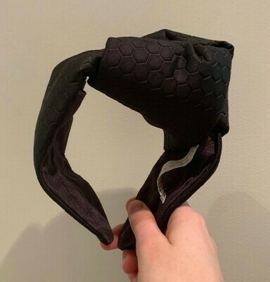 Celine Martine Jeanne Top Knot Headband Black Hexagon Celine Martine Jeanne Top Knot Headband Black Hexagon
