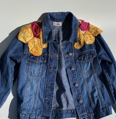 Chicarto Denim HELLO PETAL SIZE MEDIUM (SIZES 12-14) Chicarto Denim HELLO PETAL SIZE MEDIUM (SIZES 12-14)