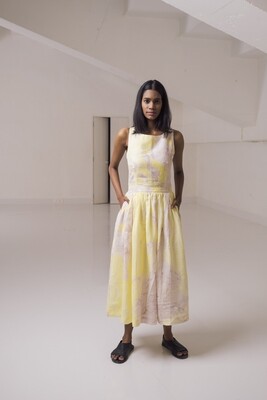 SALT MANGO TREE GOLDEN WATTLE MARBLED DRESS SALT MANGO TREE GOLDEN WATTLE MARBLED DRESS