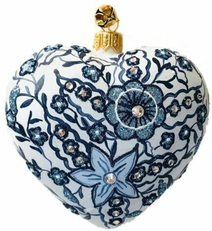 True Blue Heart Ornament