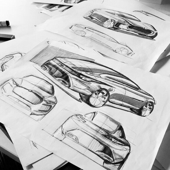 Curso de sketching automotriz en tableta digital 10 horas (Adultos)