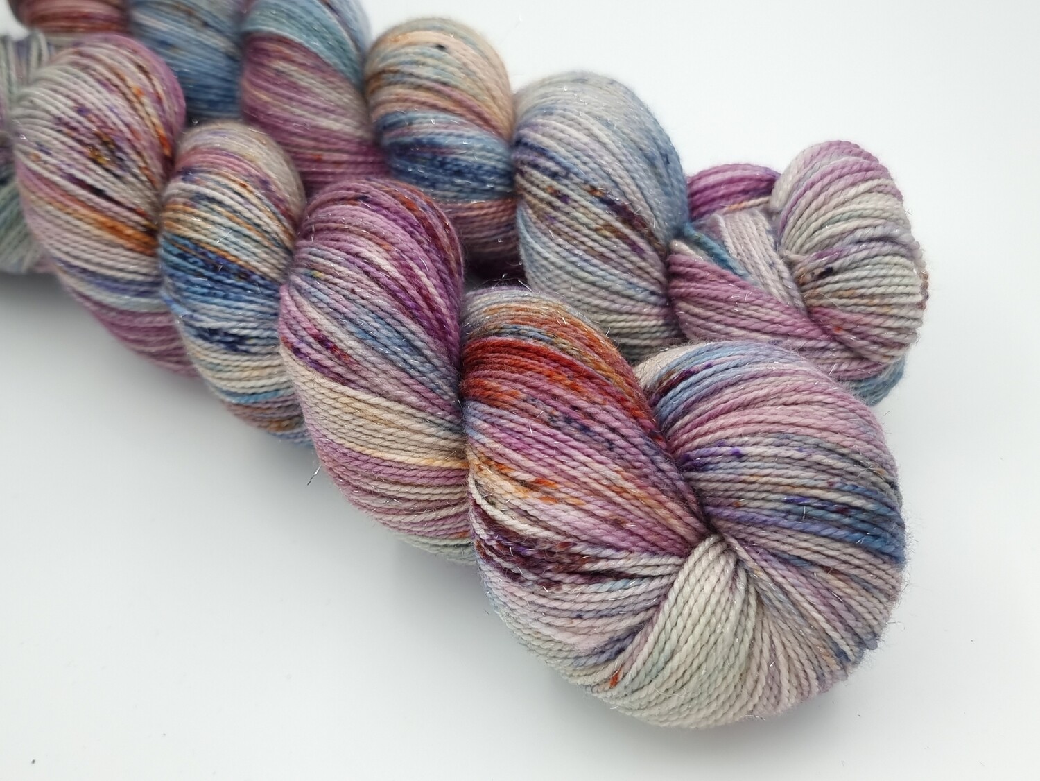 Blackberry Season  Glitter Sock (Silver)