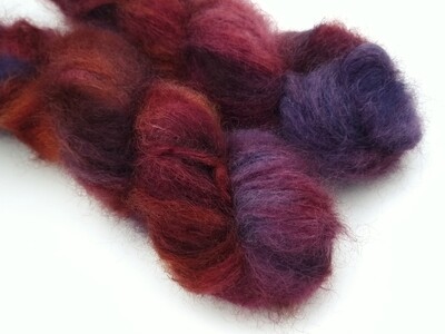 Dark Plums Fat Mohair