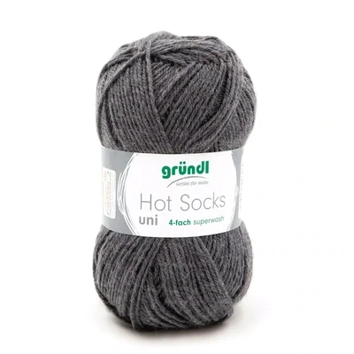 Gründl Hot Socks Uni - Antrazit color no. 31 - 50 g