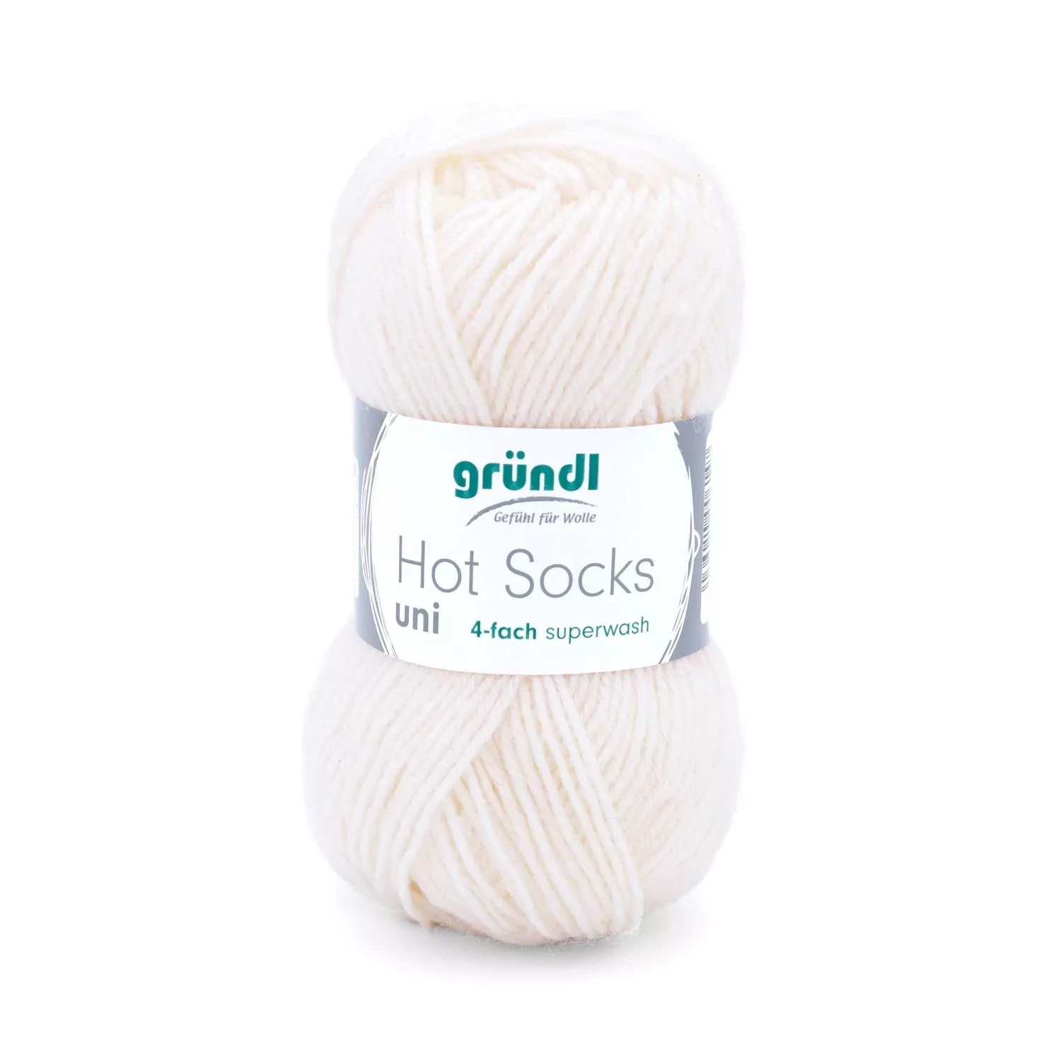 Gründl Hot Socks Uni -  Creme farve  01 - 50 g