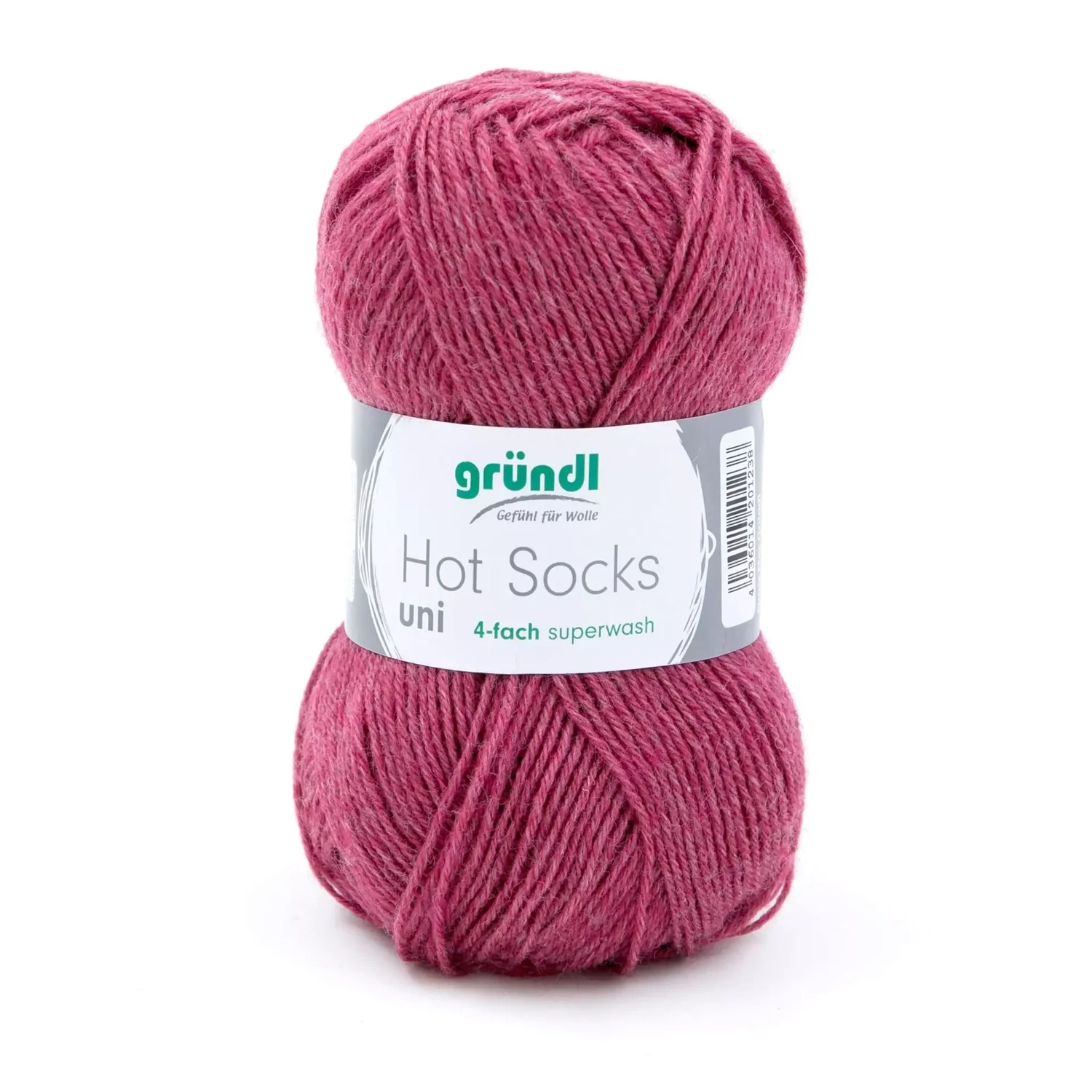 Gründl Hot Socks Uni - Marled Marsala red no. 63 - 50 g