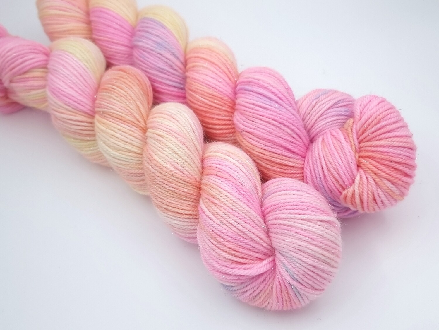 Evening Glow Ladybug Glitter Sock DK 212m/100g