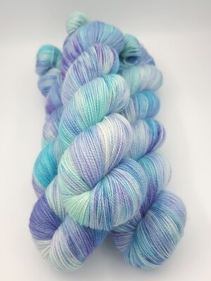 Delta Glitter Sock (Silver)