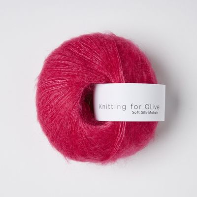 Knitting for Olive Soft SIlk Mohair - Pink Daisies