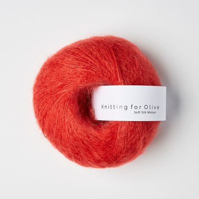 Knitting for Olive Soft SIlk Mohair - Blood Orange