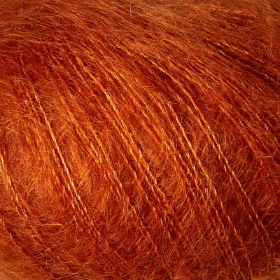 Knitting for Olive Soft SIlk Mohair - Burnt Orange