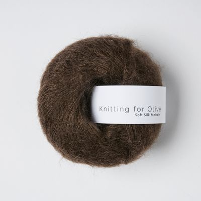 Knitting for Olive Soft SIlk Mohair - Brown Bear