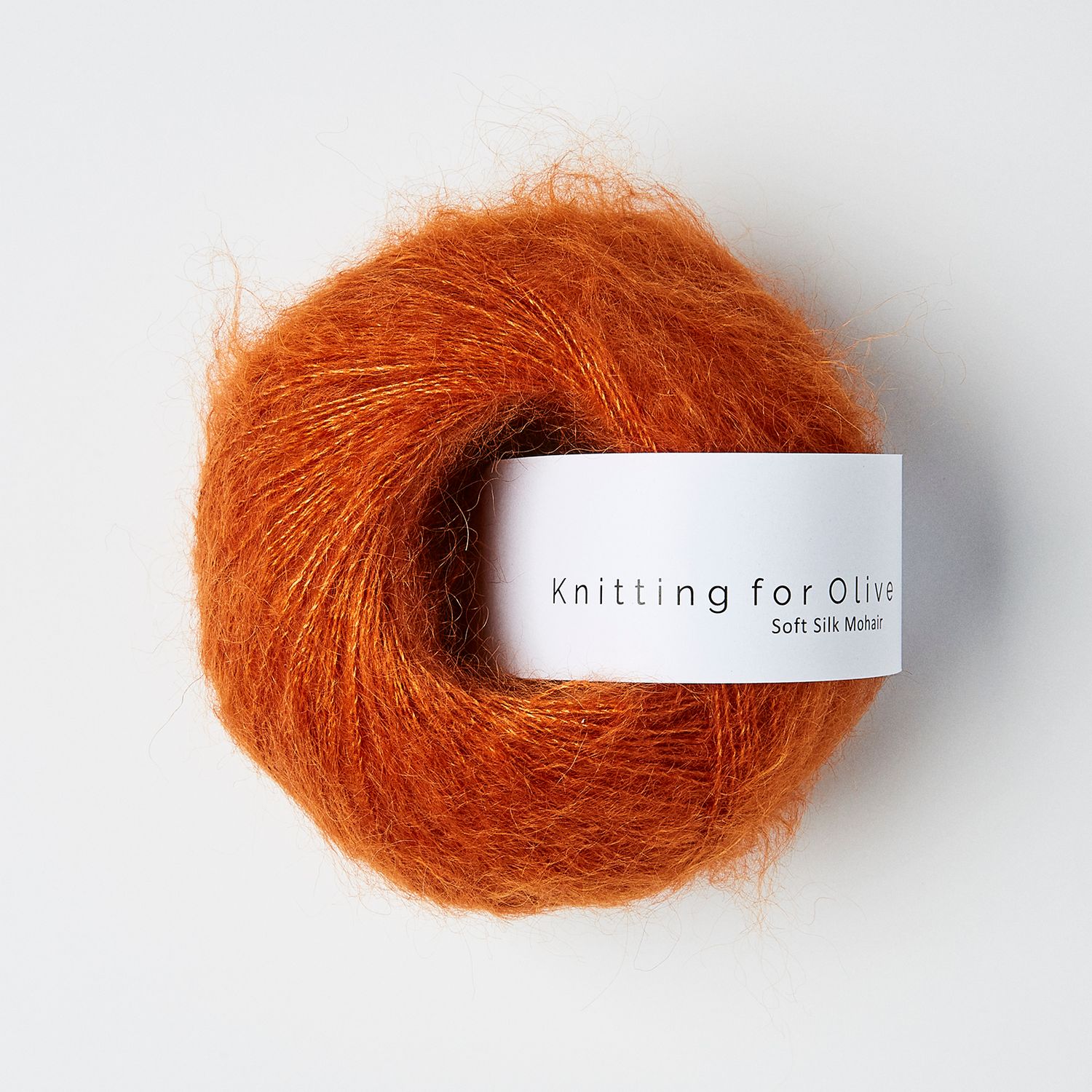Knitting for Olive Soft SIlk Mohair - Burnt Orange