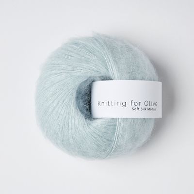 Knitting for Olive Soft SIlk Mohair - Ice Blue