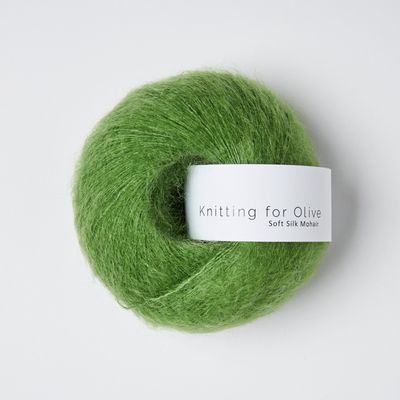 Knitting for Olive Soft SIlk Mohair - Clover Green