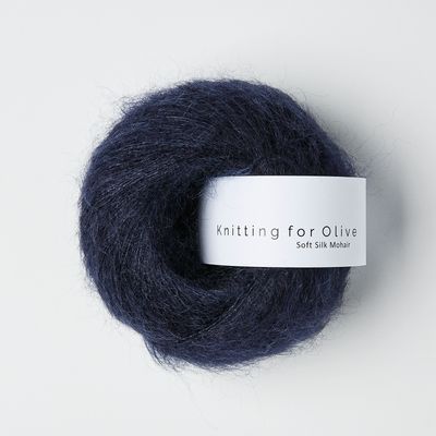 Knitting for Olive Soft Silk Mohair - Navy Blue