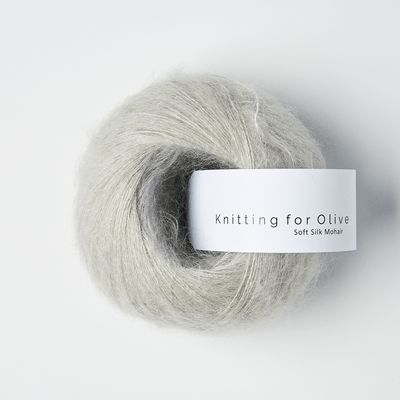 Knitting for Olive Soft Silk Mohair - Pearl Grey