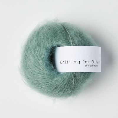 Knitting for Olive Soft SIlk Mohair - Dusty Aqua