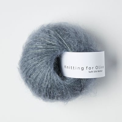 Knitting for Olive Soft SIlk Mohair - Dusty Petroleum Blue