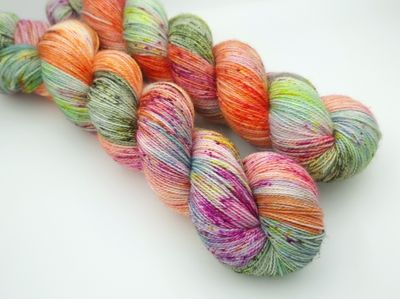 Sage and Stonefruit  Glitter Sock (Silver)