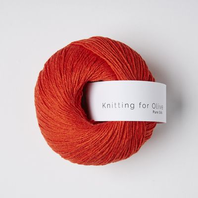 Knitting for Olive Pure Silk - Blod Appelsin