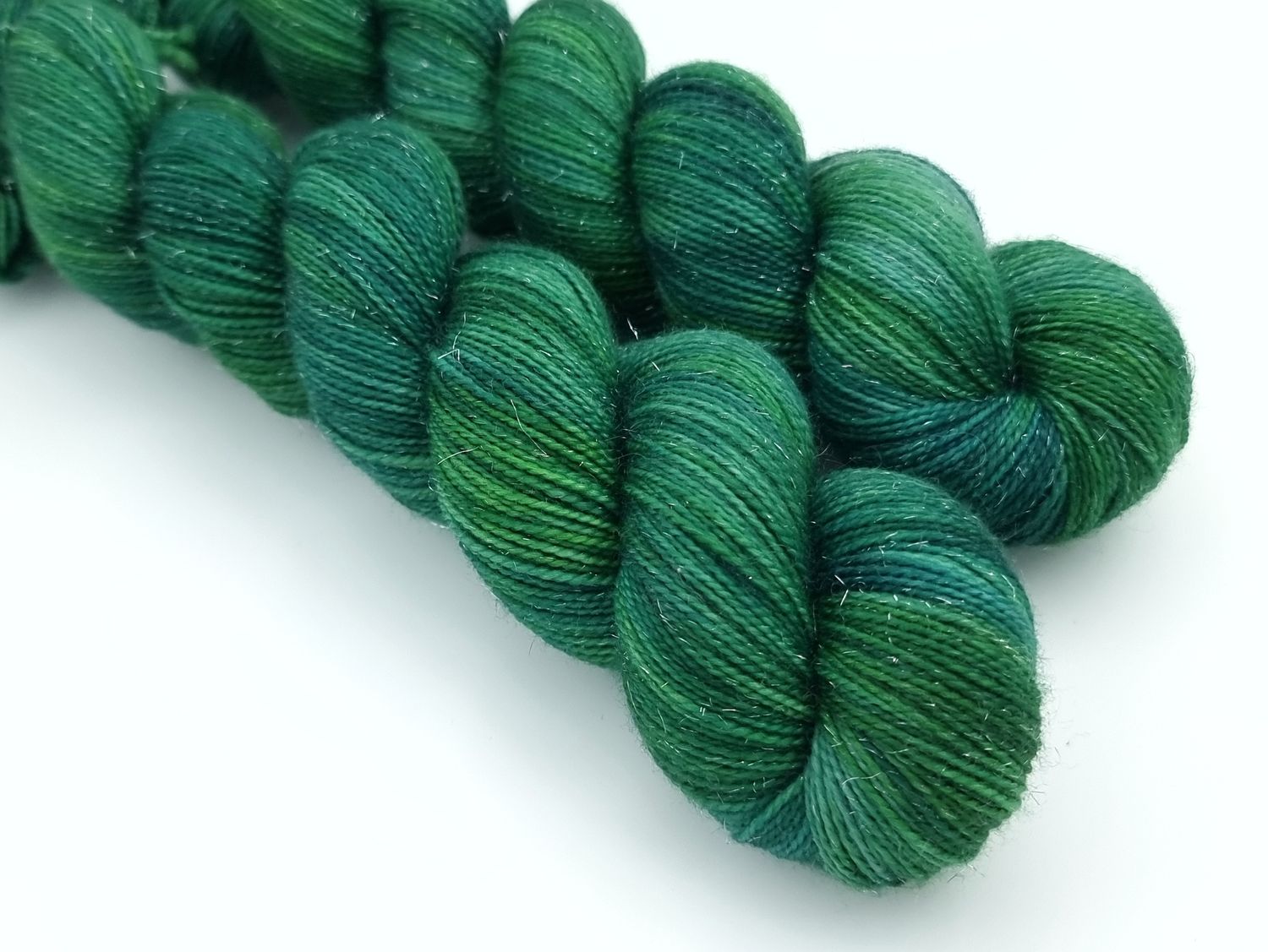 Pine Glitter Sock (Silver)