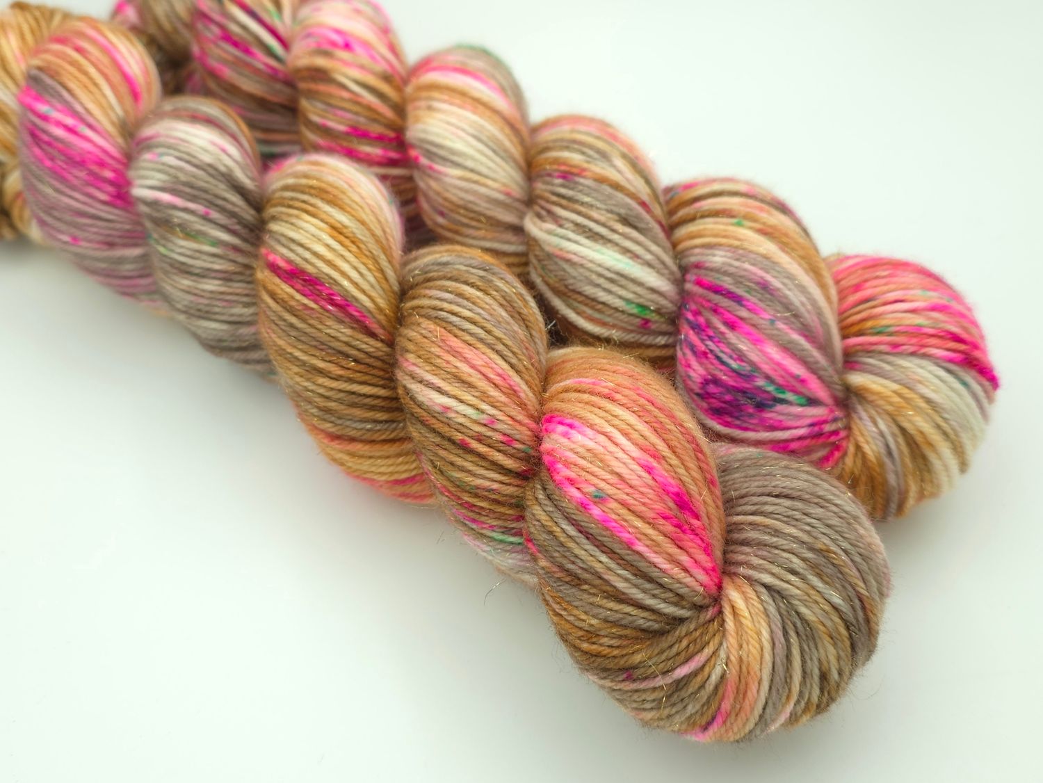 Gingerbread Ladybug Glitter Sock DK 212m/100g