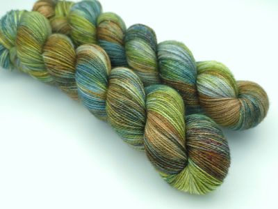 Forest Floor Glitter Sock (Gold)