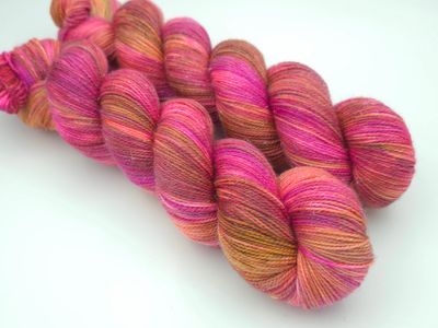 Fading Rose Glitter Sock (Silver)