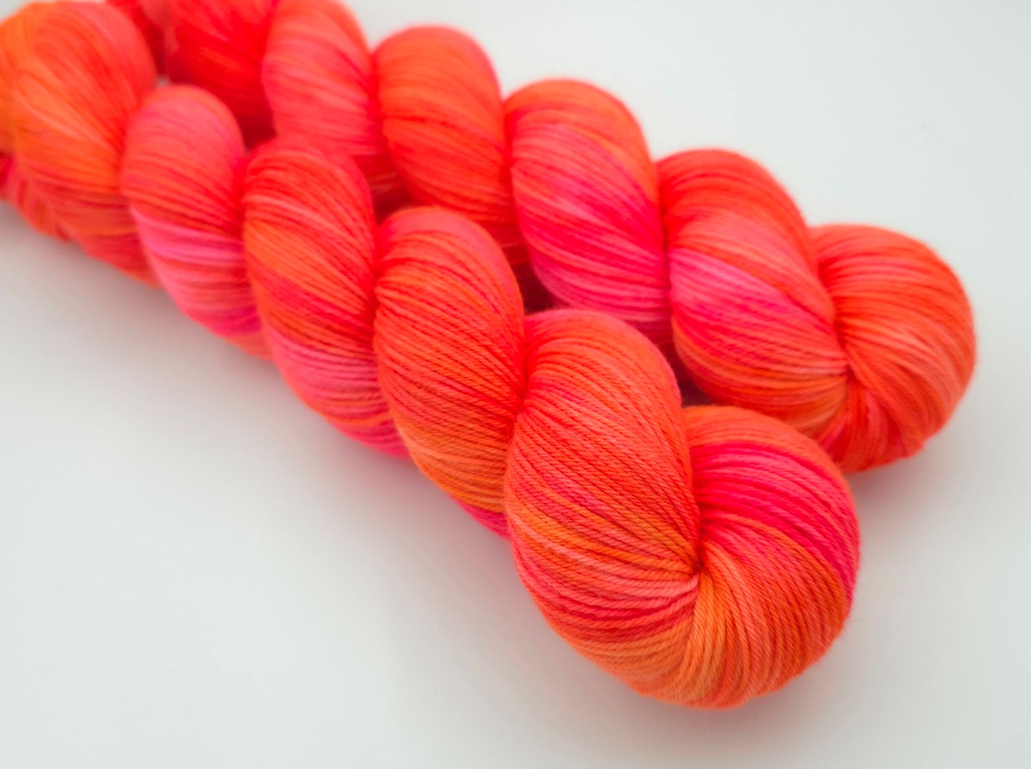 Pink Punch Ladybug on Organic Merino 400m/100g