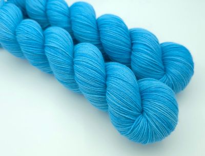 Sky Ladybug on Organic Merino 400m/100g