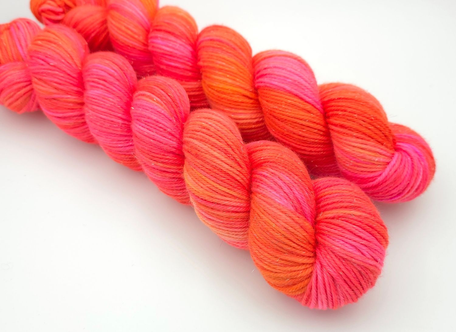 Pink Punch Glitter Sock DK 212m/100g