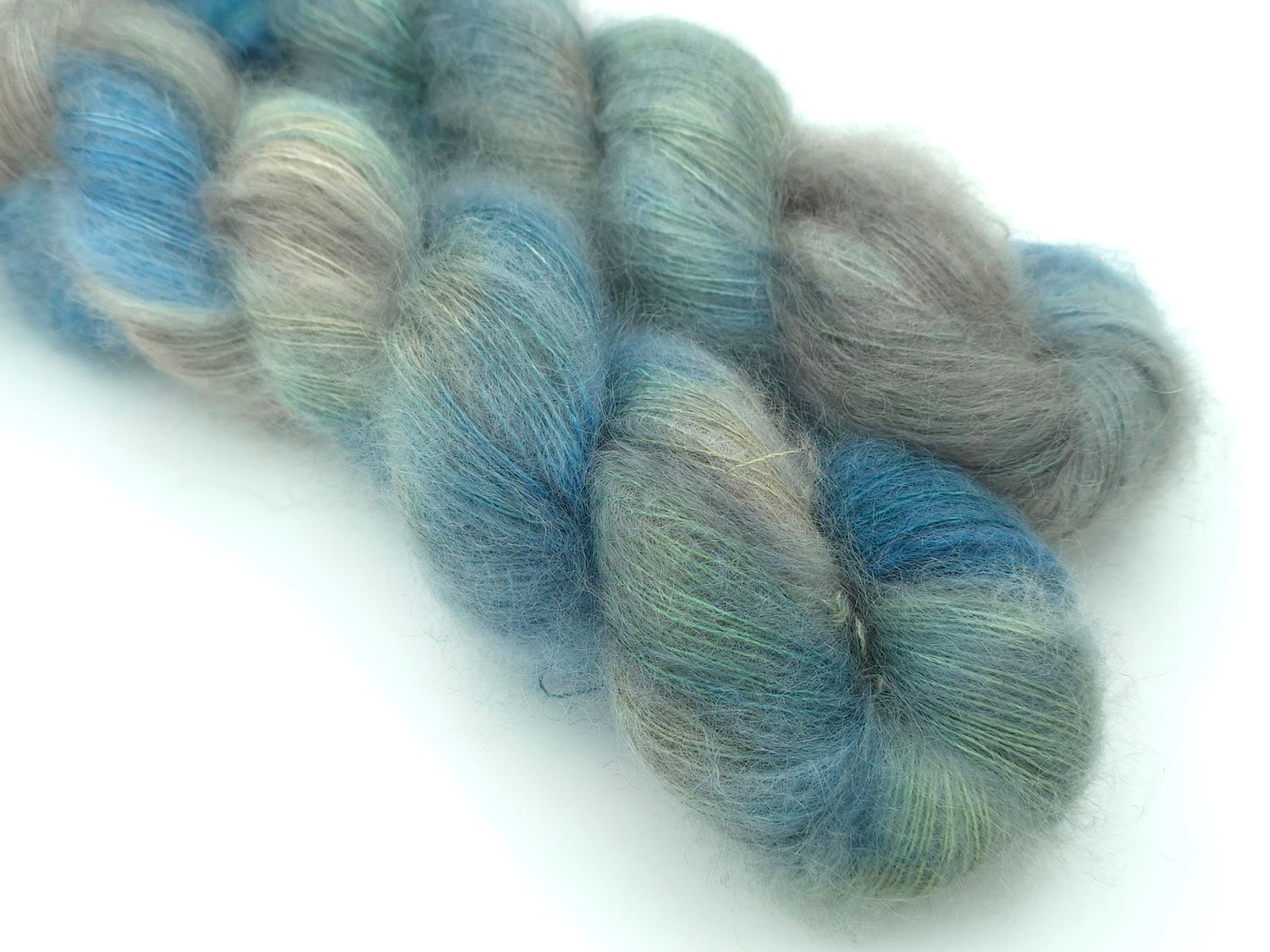 Blue Green Potluck Mohair