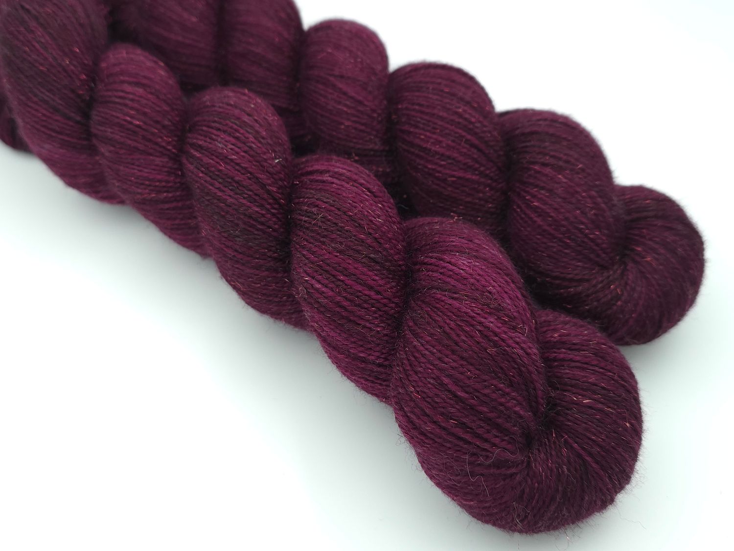 Burgundy Glitter Sock (Gold)