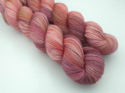 Antique Rose Glitter Sock (Gold)