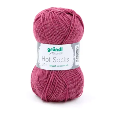 Gründl Hot Socks Uni - Marled Marsala red no. 63 - 50 g Gründl Hot Socks Uni - Marled Marsala red no. 63 - 50 g