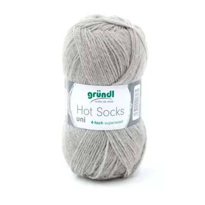 Gründl Hot Socks Uni - Light grey color no. 02 - 50 g Gründl Hot Socks Uni - Light grey color no. 02 - 50 g